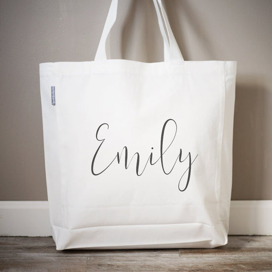 Set of 5 Bridesmaid Tote Bags | Personalized Name Tote Bag | Bridesmaid Gifts | Monogrammed Bags | Monogram Tote Bag | Custom Name Bag