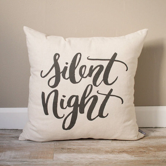 Silent Night Pillow | Christmas Pillow | Holiday Pillow | Christmas Gift | Rustic Home Decor | Holiday Decor | Christmas Decor - Sweet Hooligans Design