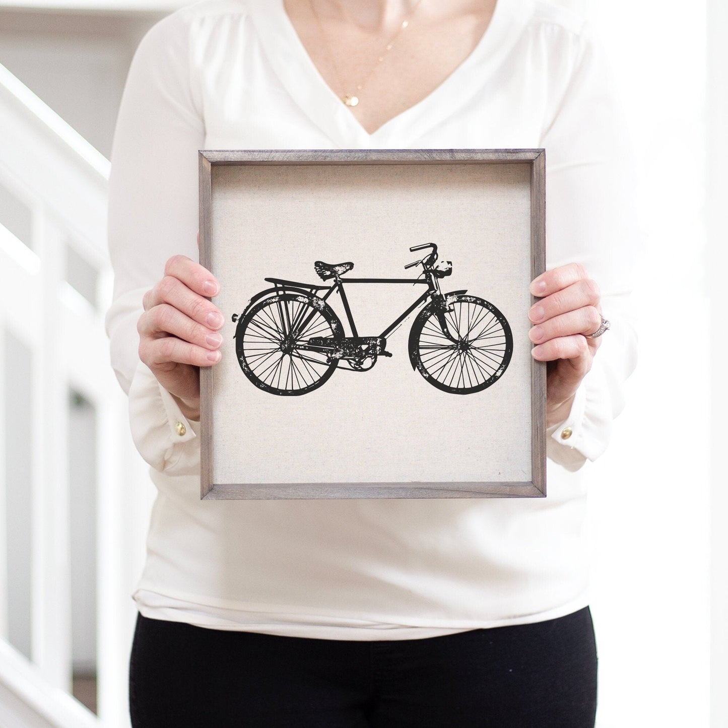 Vintage Bicycle Sign | Personalized Sign | Home Decor | Bike Sign | Bicycle Sign | Vintage Decor | Wall Art | Rustic Bicycle | Home Decor - Sweet Hooligans Design
